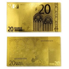 Золотая Банкнота 20 EURO